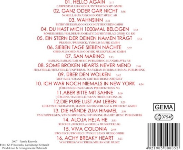 Inlett CD Tanzparty